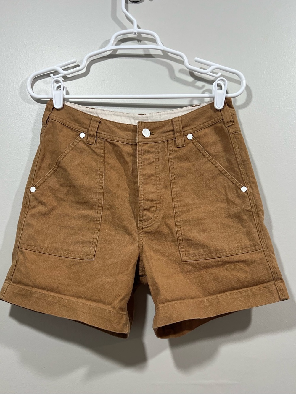 TOPO Women’s Tan Cargo Style Cotton Shorts